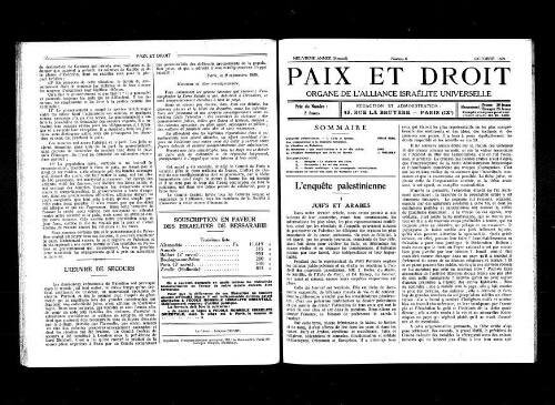 Paix et Droit.  (01/10/1929)
